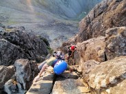 Climbing the West Ridge of Sgurr Nan Gillean after work on a glorious summer evening.