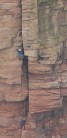 Second and better go at getting over the crux on the Old Man of Hoy