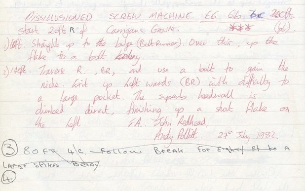 Disillusioned Screw Machine, Marine Drive - Great Orme  © Rock Archivist