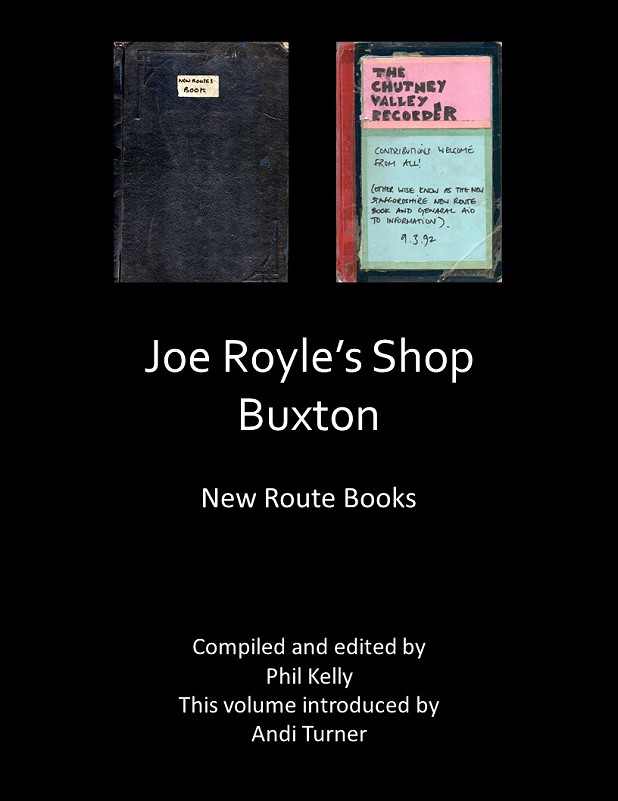 Joe Royale's New Routes Book  © Rock Archivist