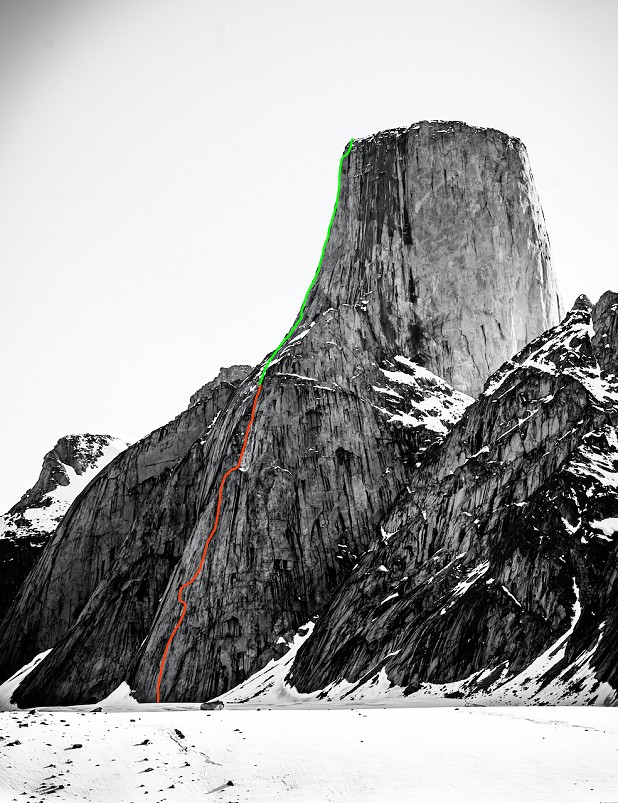 Loki's Mischief and the Scott Route in full.  © Leo Houlding