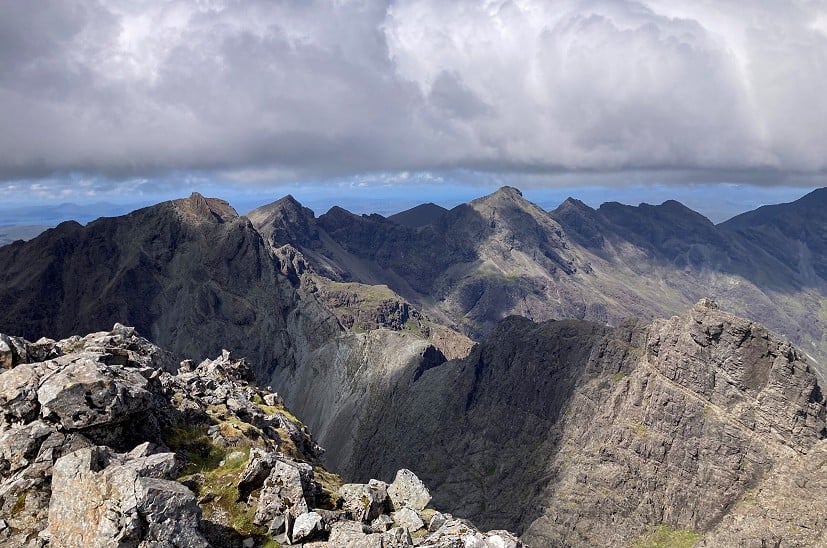 The view north from Sgurr Alasdair, on the way to a successful Round  © Charlie Byers