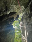 Climbing out of the cave