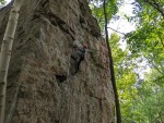 Lucas finding his feet on the crux
