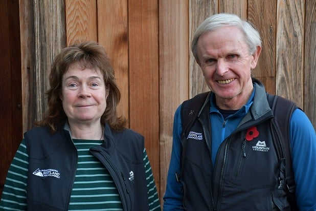 Anne picks up the baton from Brian Shackleton, who stepped down on Saturday  © Mountaineering Scotland
