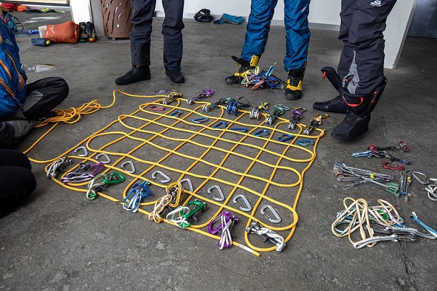 When stuck in a storm the rope made a good alternative to a chess board