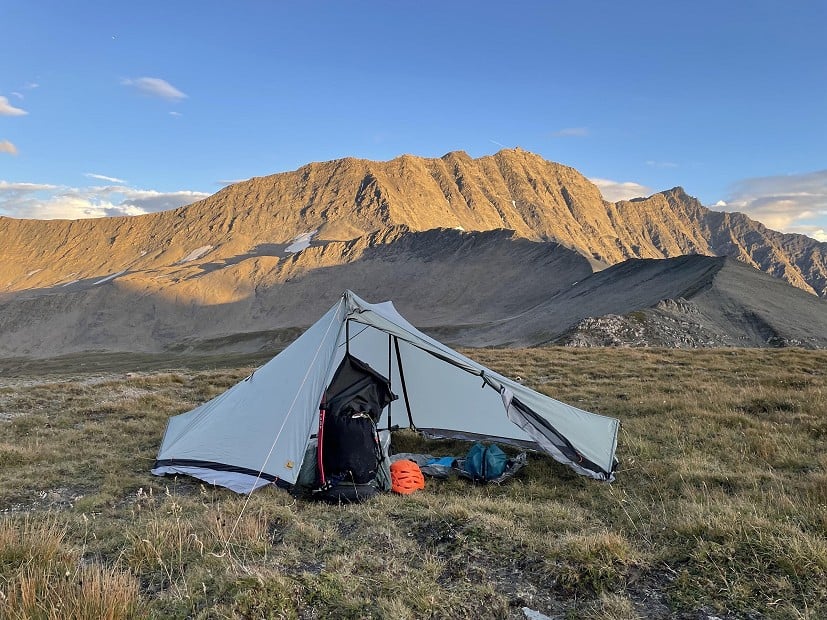 Camped high above the Aosta Valley in Italy  © Richard Hartfield