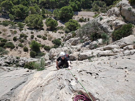 Nearing the top of pitch 3.  © wilsers