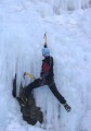 Ice bouldering in Ouray Ice Park<br>© featuresforfeet