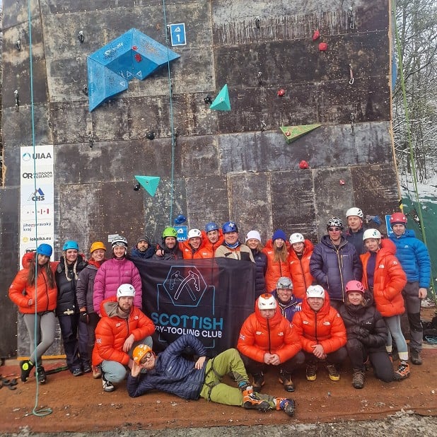 A strong UK presence from GB athletes and SDTC members in Brno  © Scottish Dry-Tooling Club