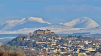 Stirling Castle, Ben Vorlich and Stuc a' Chroin from Bannockburn
