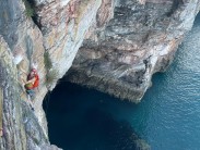 Andy Richards on p2 of Moonraker at Berry Head