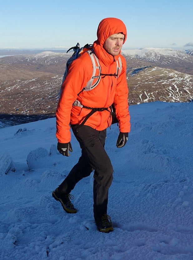 The Stretch Hoody provides good breathable insulation in the cold  © Dan Bailey