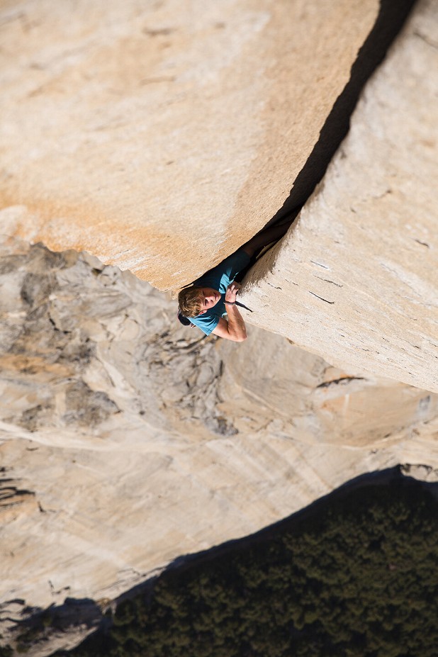 Pete Whittaker on El Cap  © Jeff Johnson