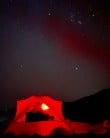A clear night camping in Sidi M’Zal, Morocco
