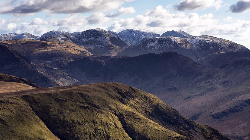 Looking to the high fells from Whiteless Pike - a view all to myself  © Matt Poulton