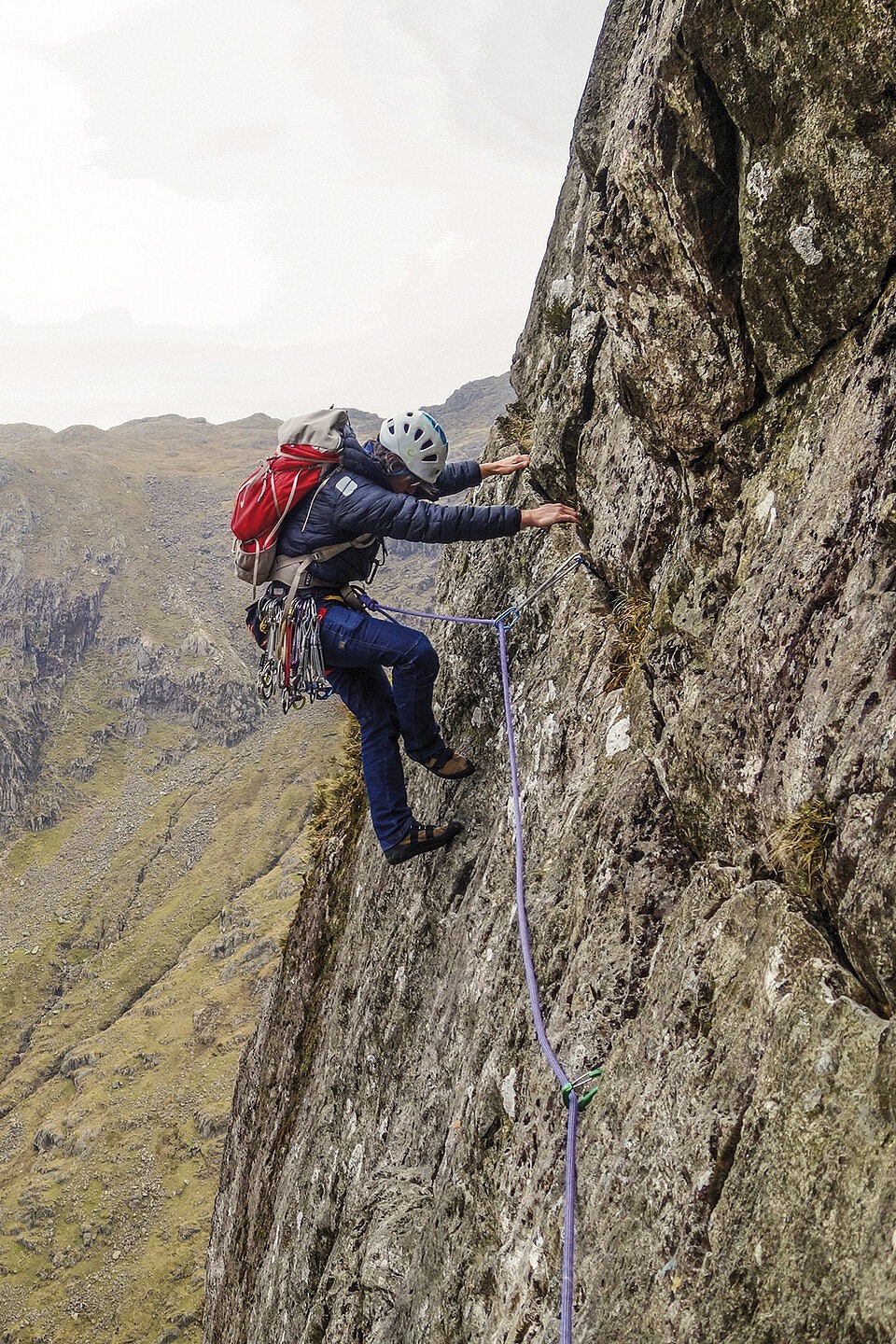 Mark Reeves on Corvus (Diff) at Raven Crag in Combe Gill.  © Mark Reeves Collection