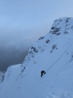 Going up Central gully on Ben Lui.