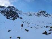 On the approach for Central gully on Ben Lui