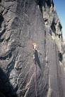 Fantastic granite wall climbing