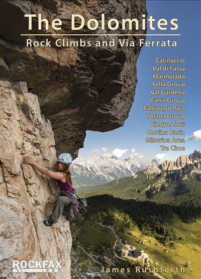 The Dolomites : Rock Climbs and Via Ferrata cover photo  © Rockfax