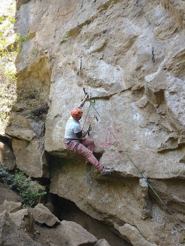 From dry tooling...  © Toby Archer