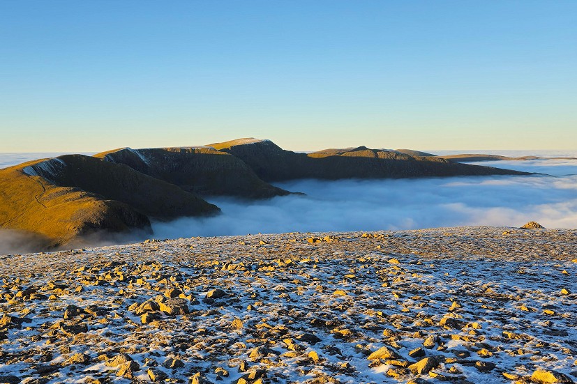 The Helvellyn range does its best impression of an island  © Norman Hadley
