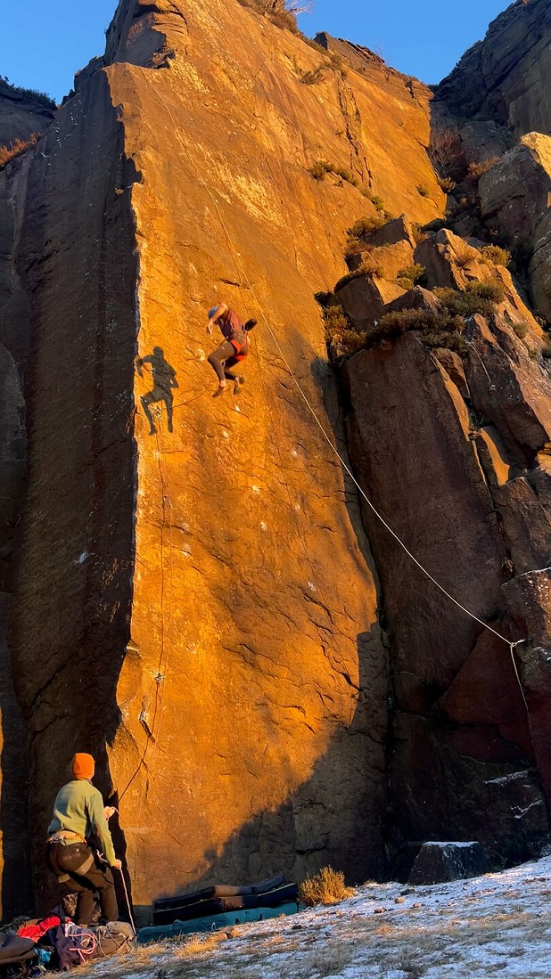 Master's Edge: a storied route that has been featured in classic films including Hard Grit.  © Niall Grimes