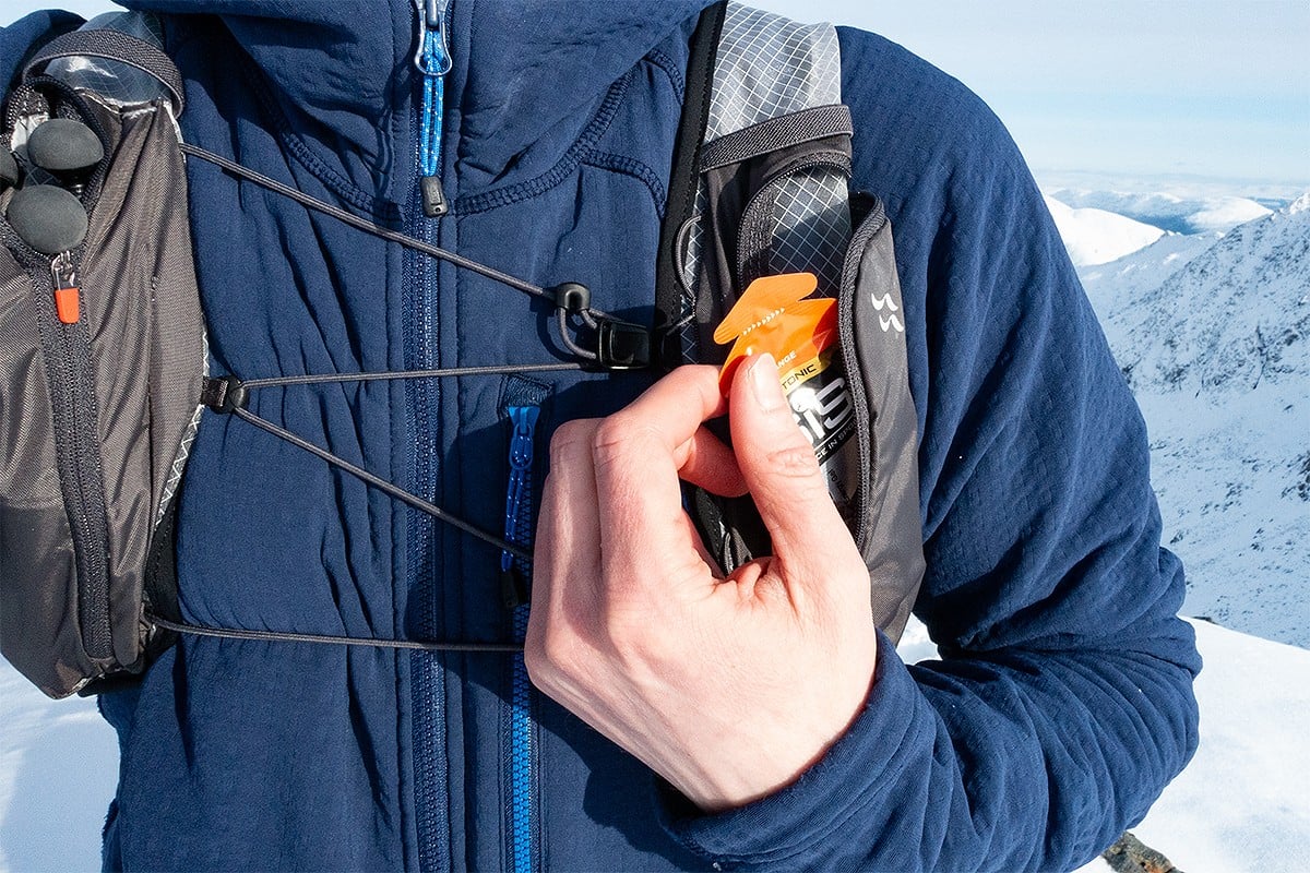 Harness pockets are handy for on-the-go snack(cess)  © Dan Bailey