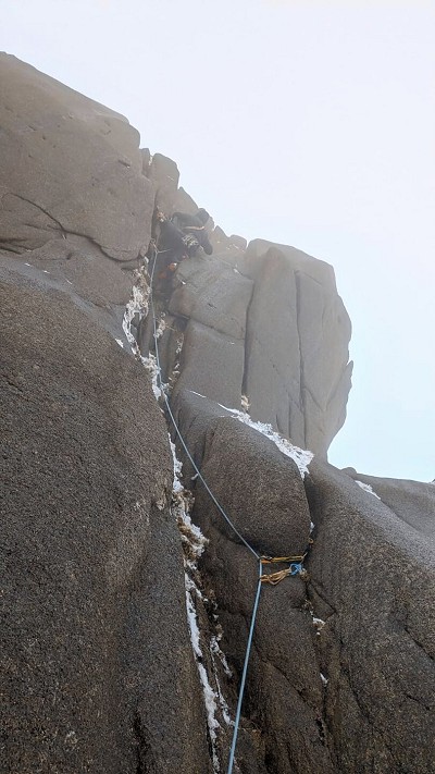 First Winter ascent of Rescue Climb  © Burno