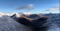 In the Eastern Mamores looking towards the grey corries
