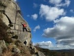 Dave Wynne - first gritstone lead of 2024