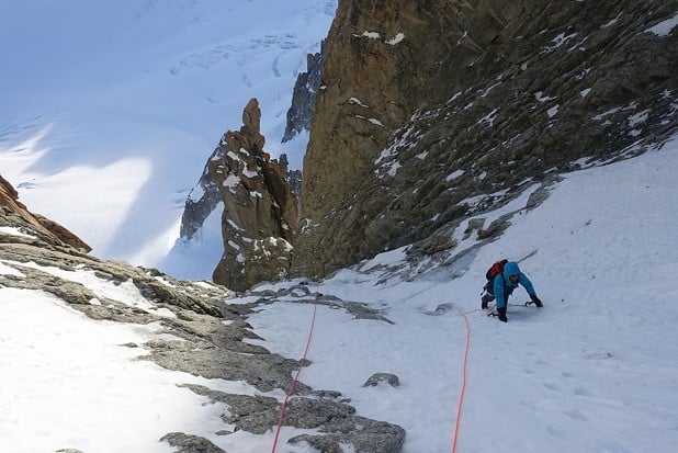 On Supercouloir, Mont Blanc du Tacul  © Tim Miller