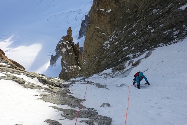 On Supercouloir, Mont Blanc du Tacul  © Tim Miller