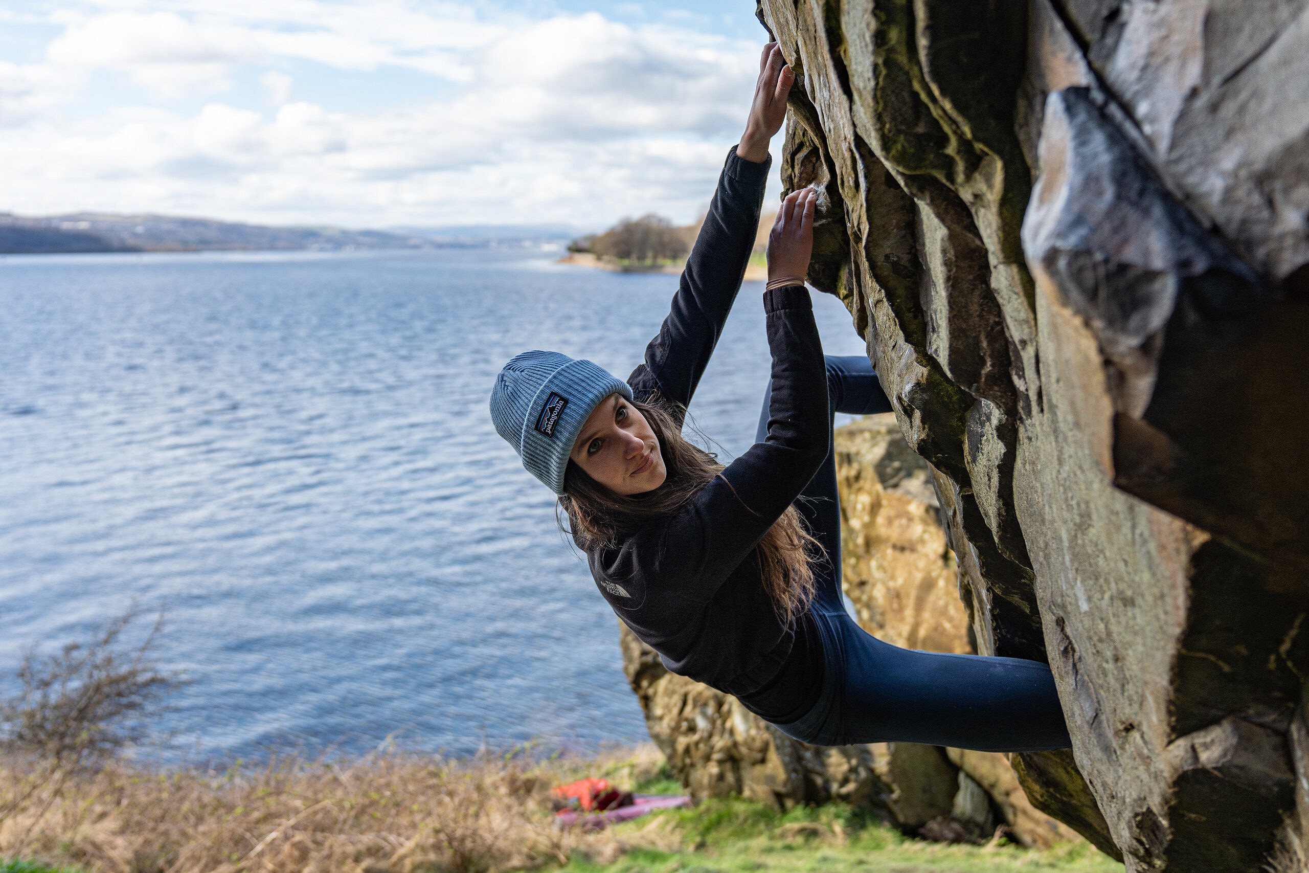 Livia calculating the stretchy move on Solid f6C.  © Edge Photography