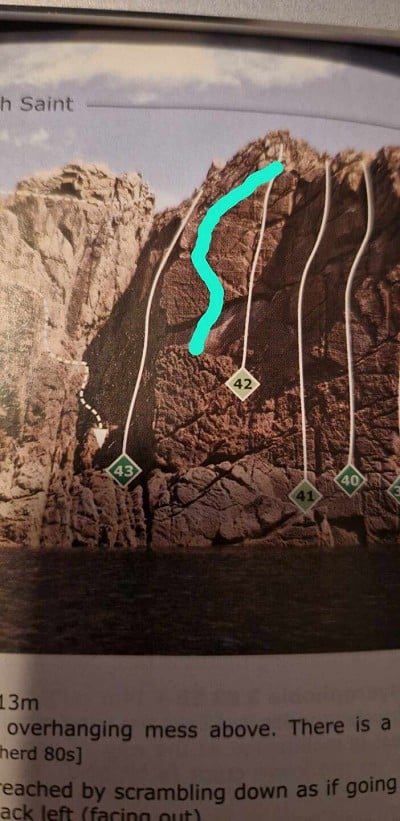 makes more sense than the guide!  © Essential_climbing