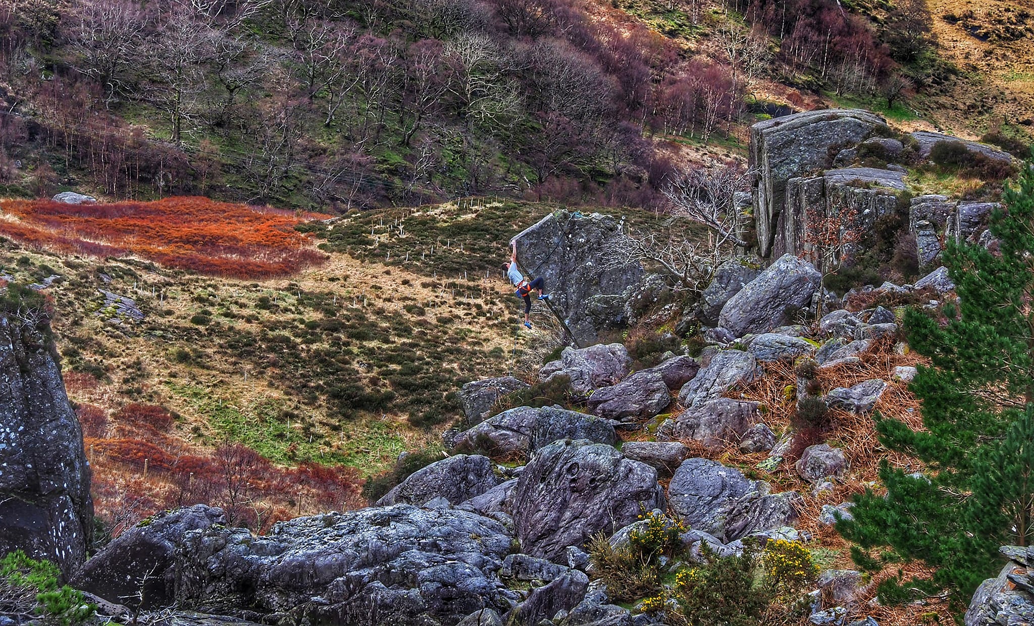 Unknown climber - Ogwen, Gwynedd  © blackmountainbiker