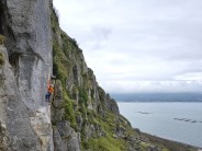 Jonny Parr on the first ascent of Scarface