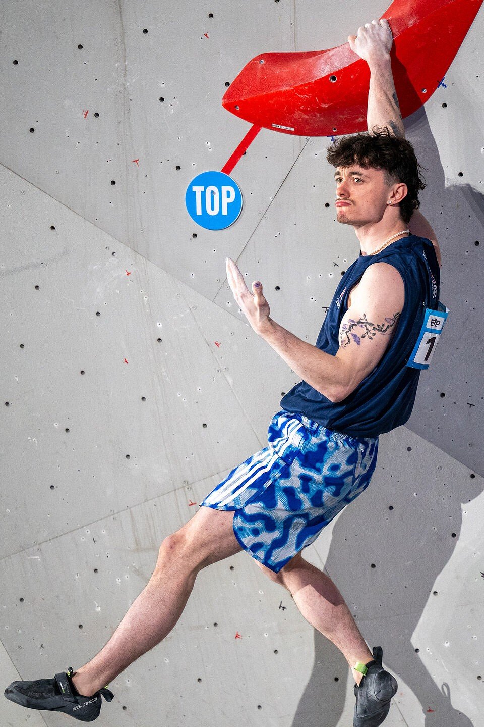 Max Milne (GBR) on form in Keqiao.  © IFSC