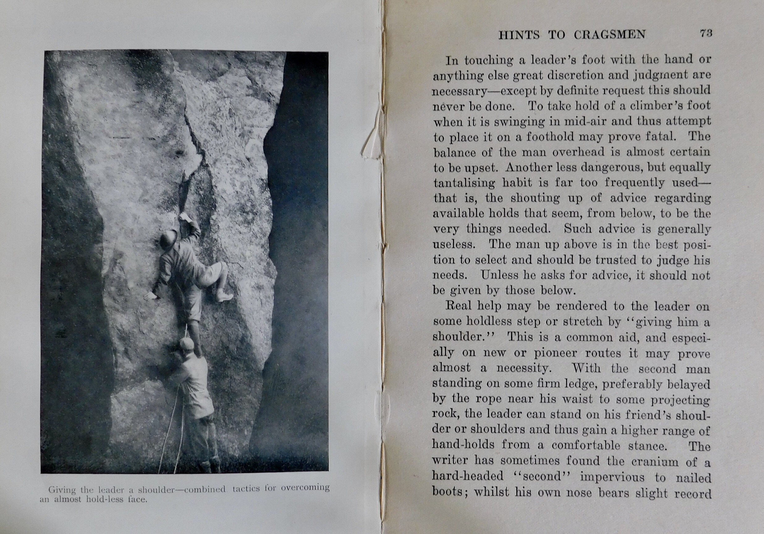 First Steps in Climbing by George D Abraham published 1923  © tutbury