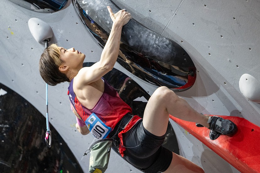 China's Zhilou Lou marked herself out as a favourite for the OQS in the two events last week.  © IFSC