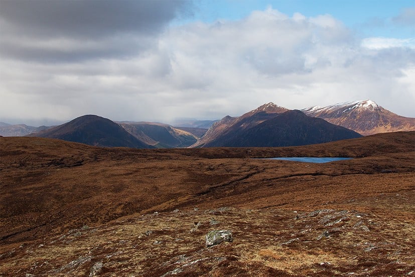 Graham two, Meall na Faochaig (left), not looking that inviting this morning...  © Dan Bailey