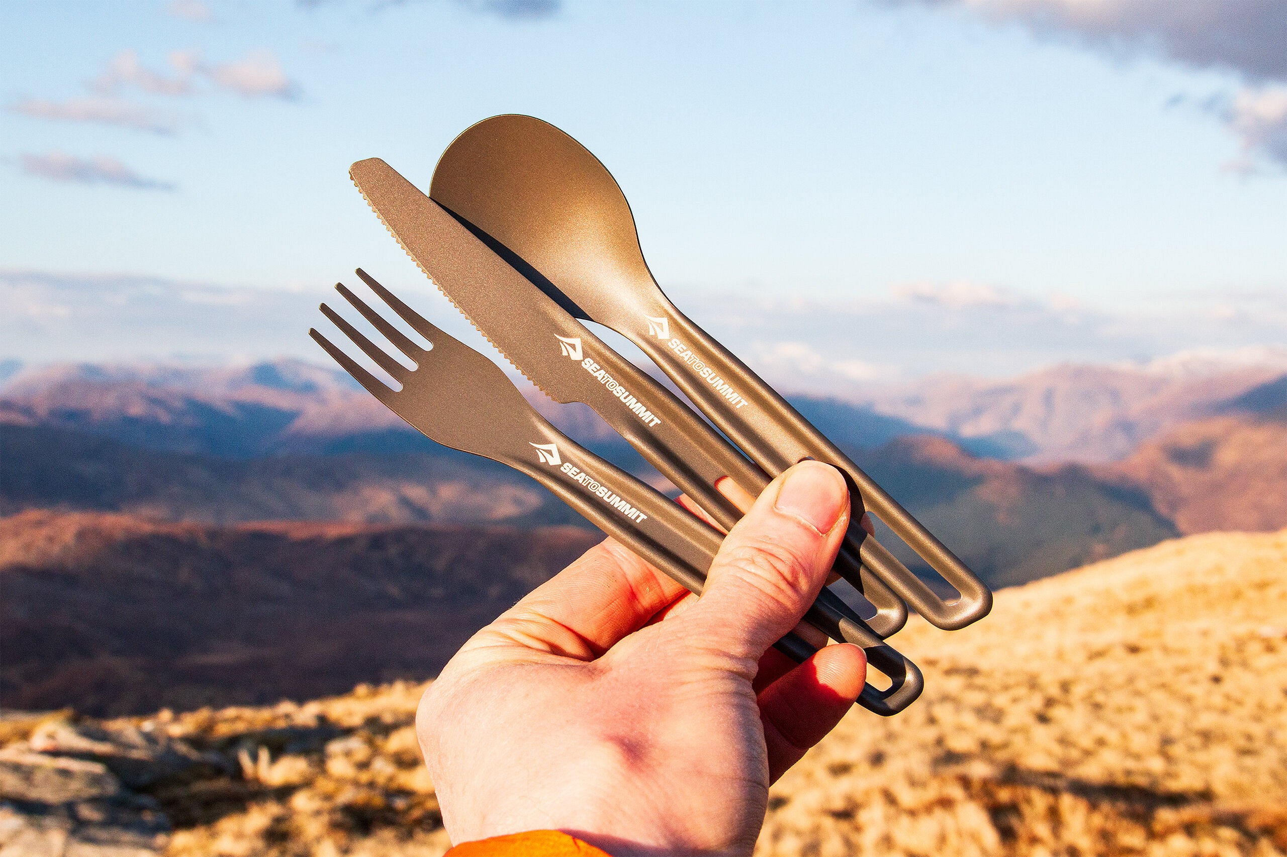 Frontier Ultralight Knife, Fork & Spoon set  © Dan Bailey