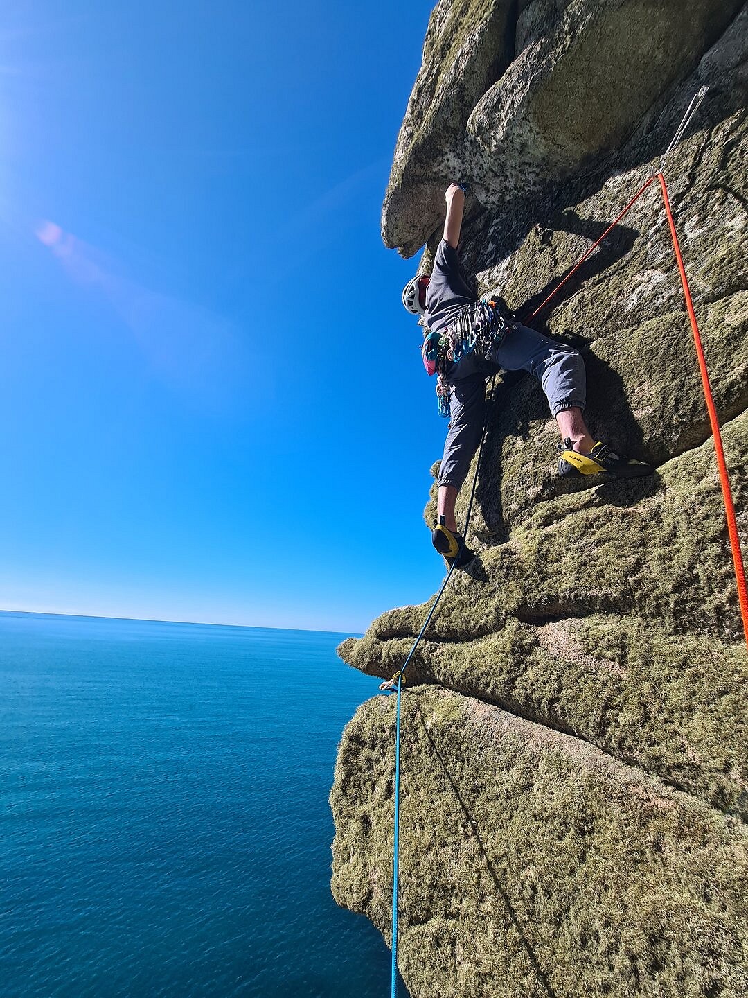 Jordan on 'The Tiercel' (or some variation of!?) at Trewavas on what feels like the first day of spring - finally!  © Briggsy