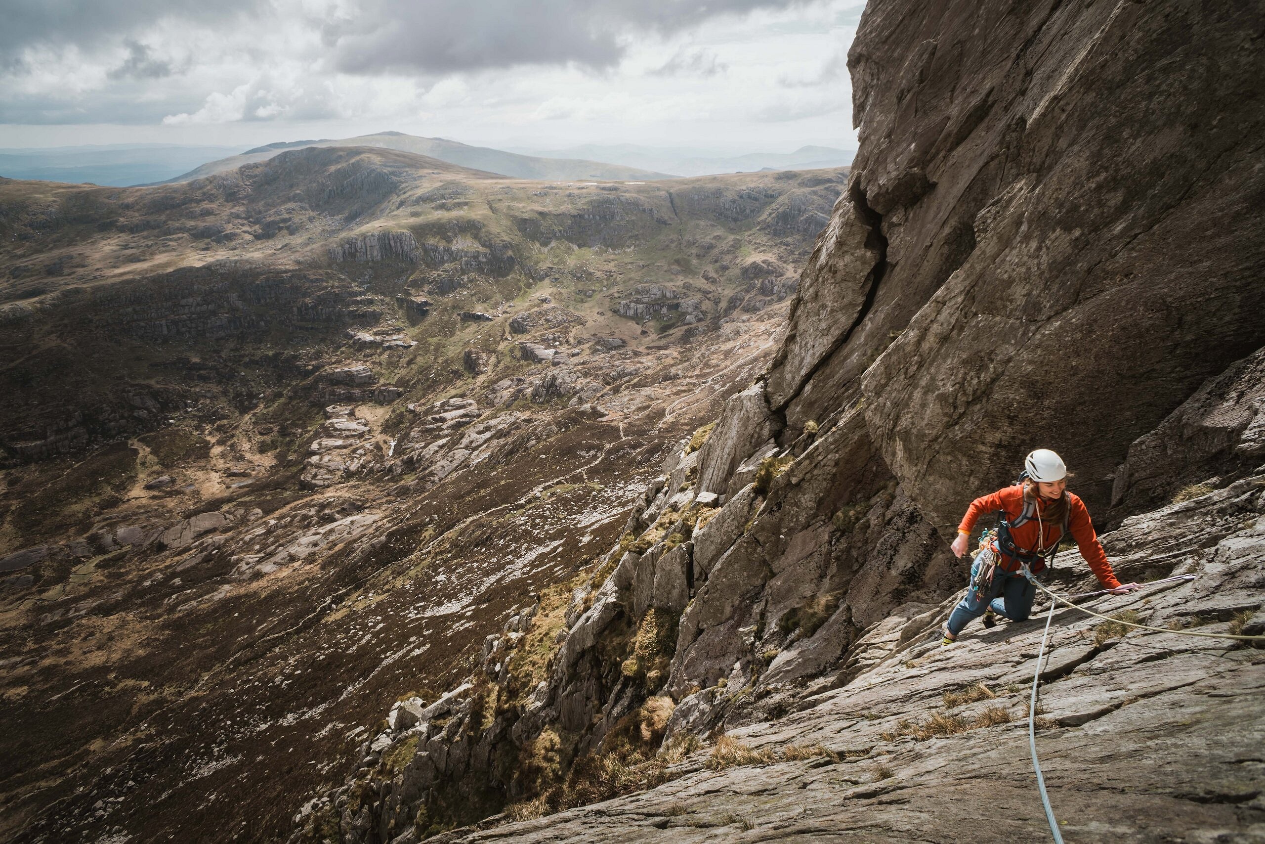 The Knight's move pitch on Grooved Arete.   © tmwltn