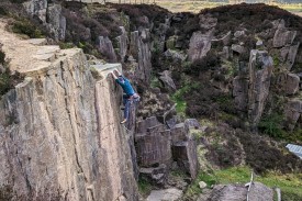 Topping out on Shivers Arete, 641 kb