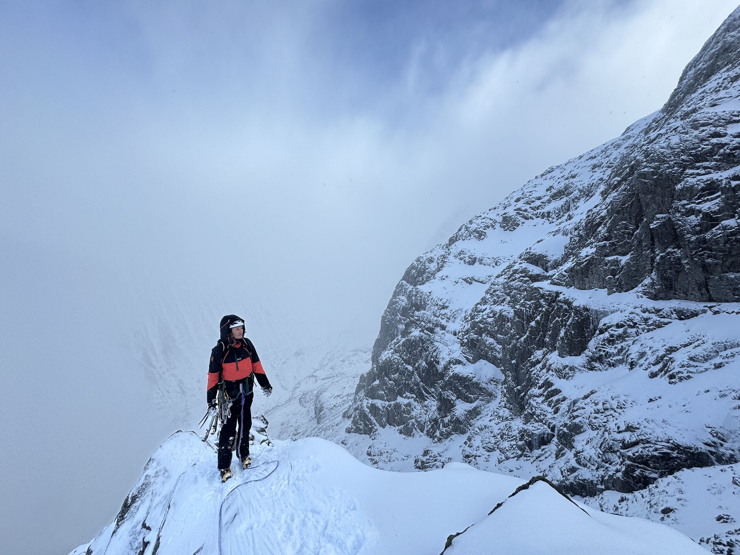 Castle Ridge, Ben Nevis February 2024.
Lovely conditions and a great day!   © Jennaf89