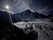 moonrise - Argentière Glacier