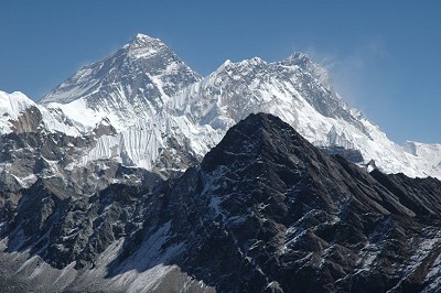 Everest & Lhotse from Gokyo Ri  © S.Grimshaw