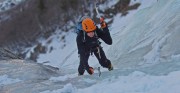 On the first pitches of Fabrikkfossen, Rjukan<br>© g taylor